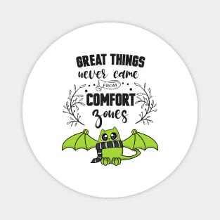 Great Things Comfort Zone Cute Cat Magnet